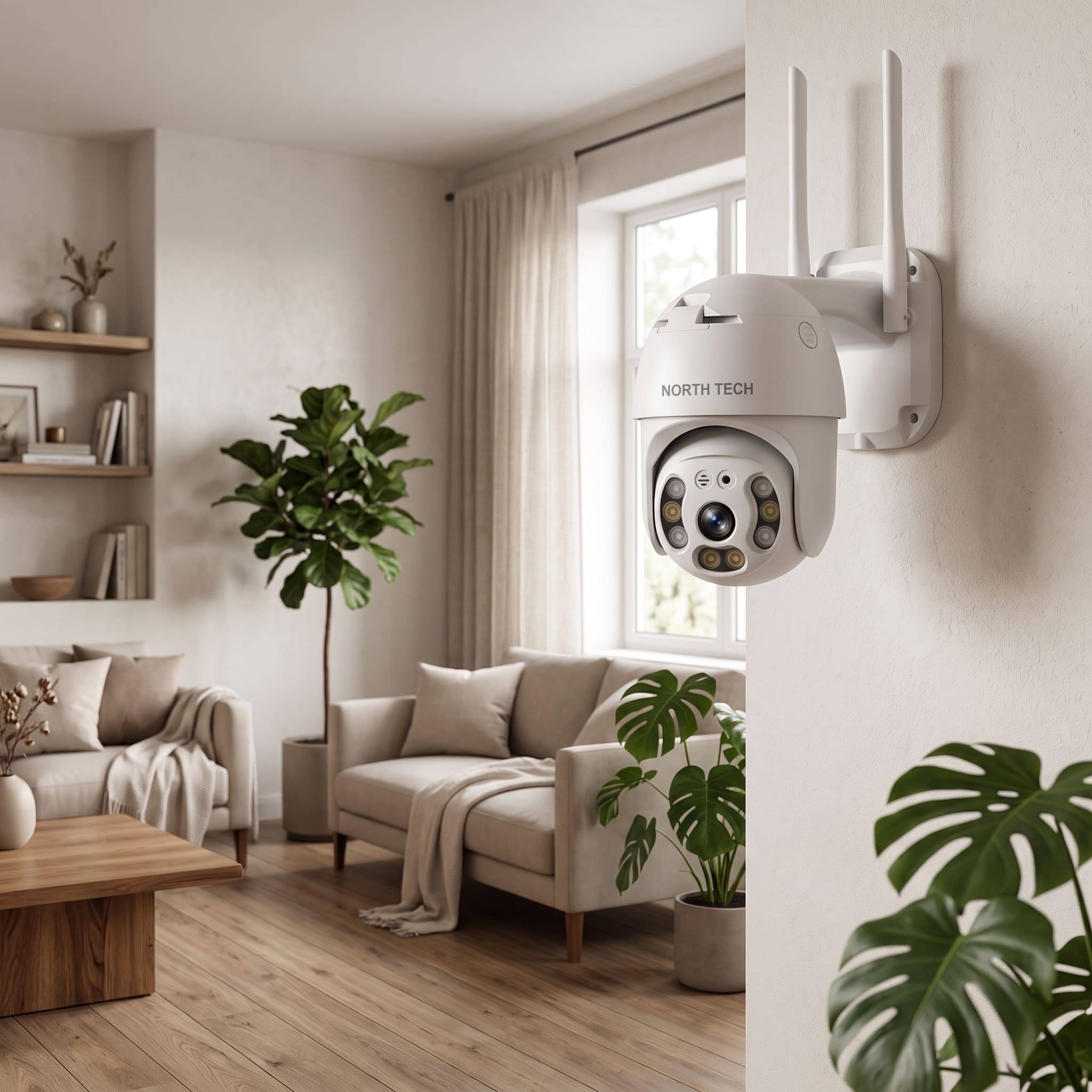 Security camera in modern home 202608051233